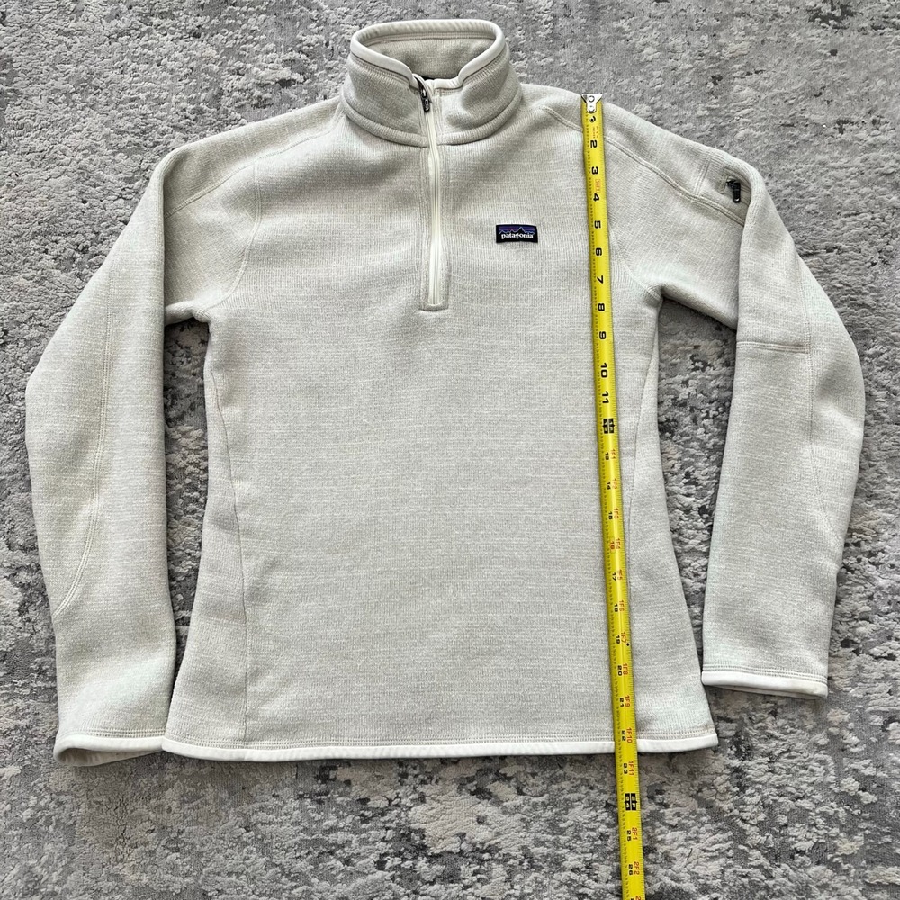 Patagonia Better Sweater 1/4-Zip Fleece Pullover Birch Cream Jacket Women's S